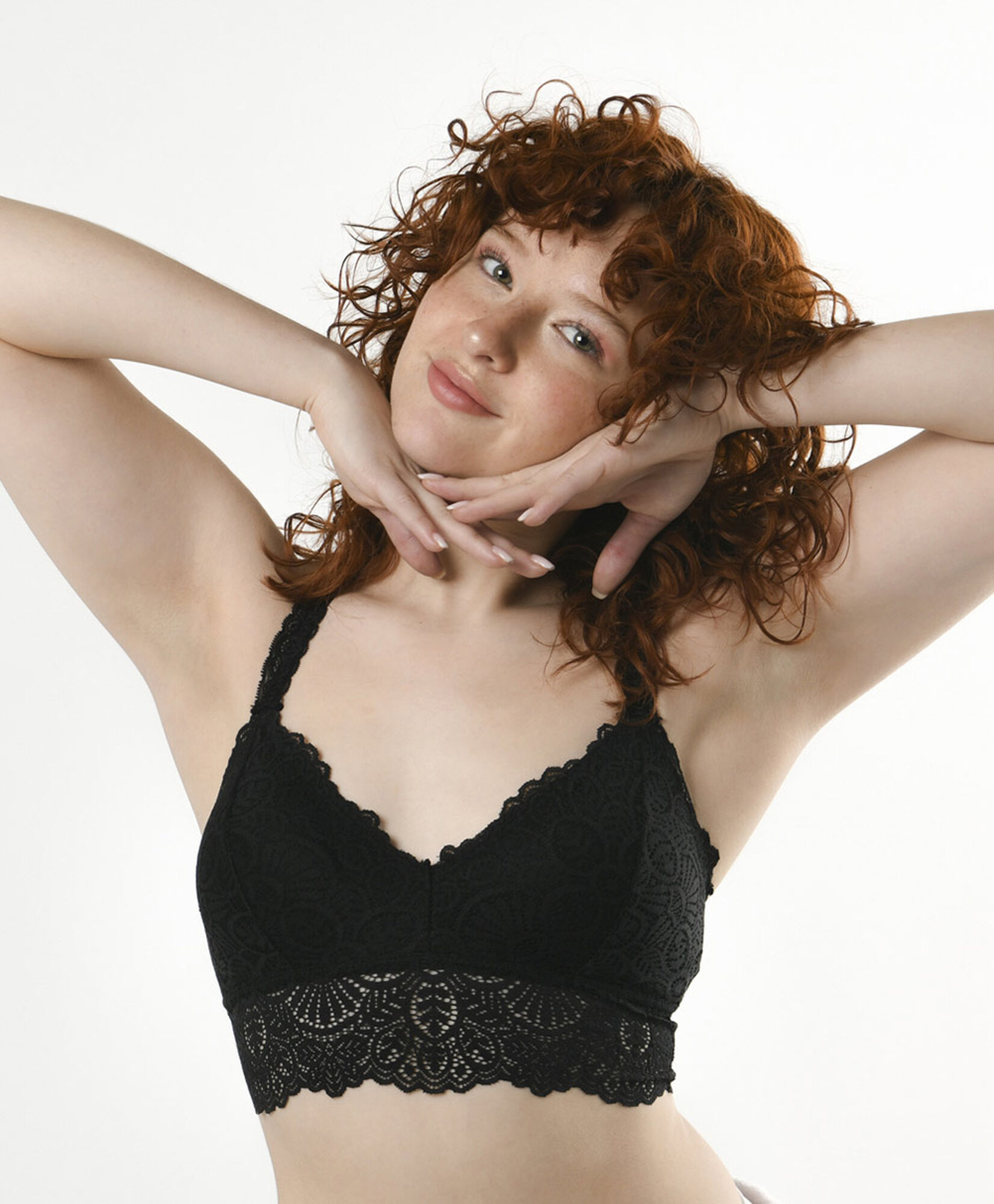 Bralette mujer encaje escote en v Bralette mujer encaje escote en v