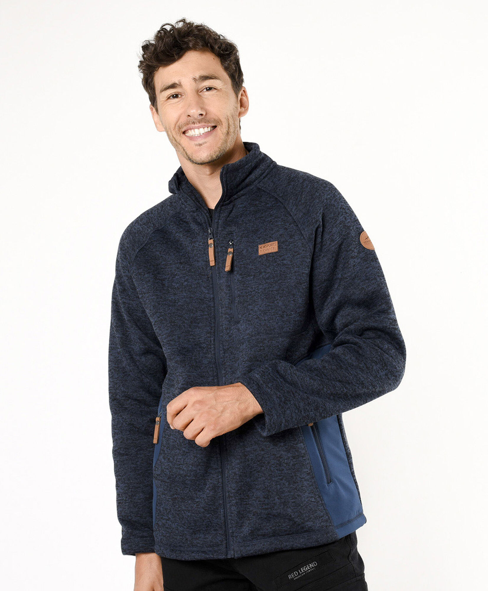 Chaqueta deportiva hombre polar mix Chaqueta deportiva hombre polar mix