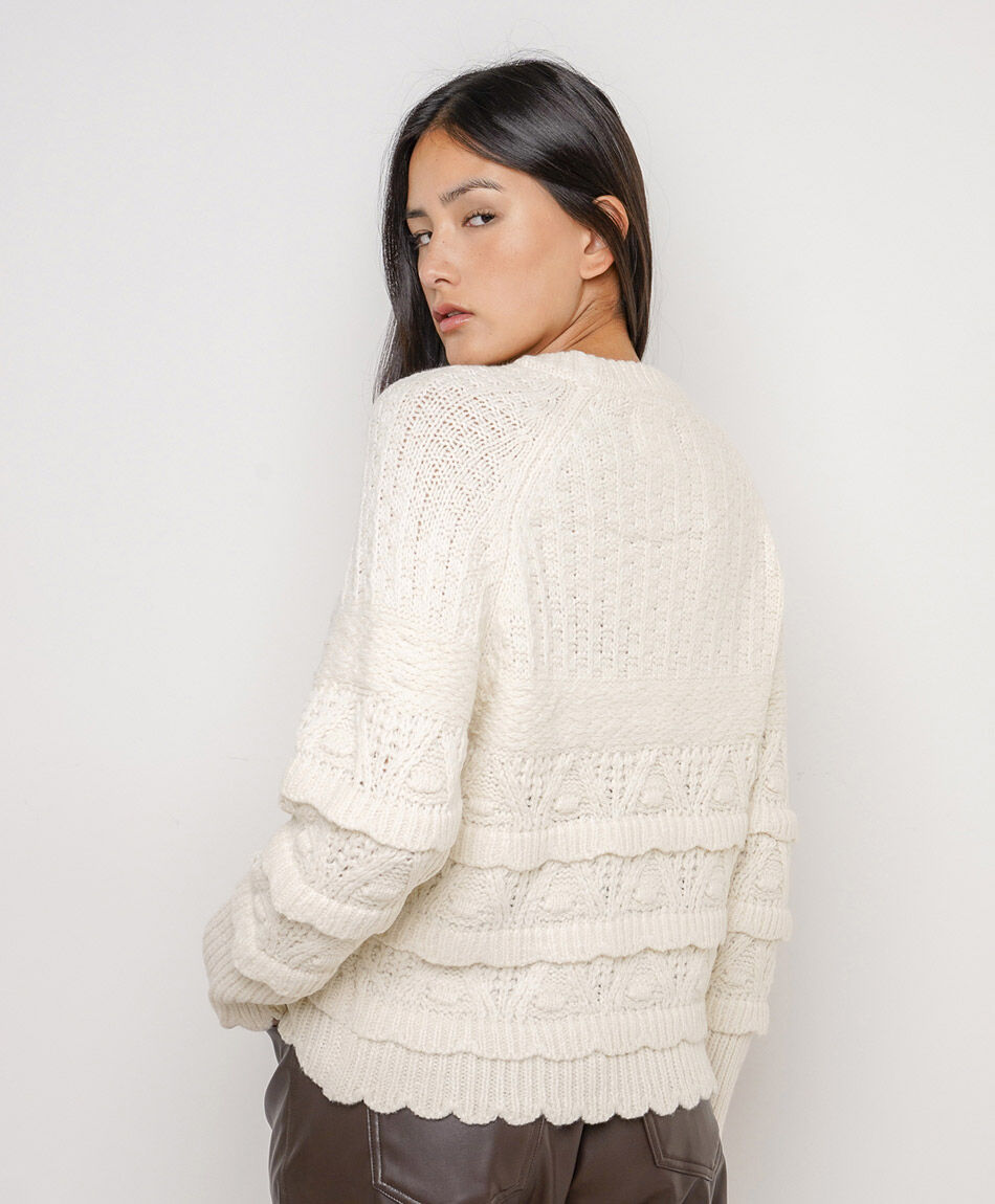 Sweater mujer estilo tejido vuelos