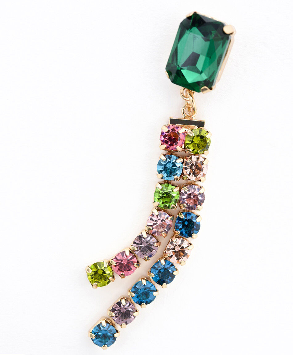 Aros mujer piedras de colores