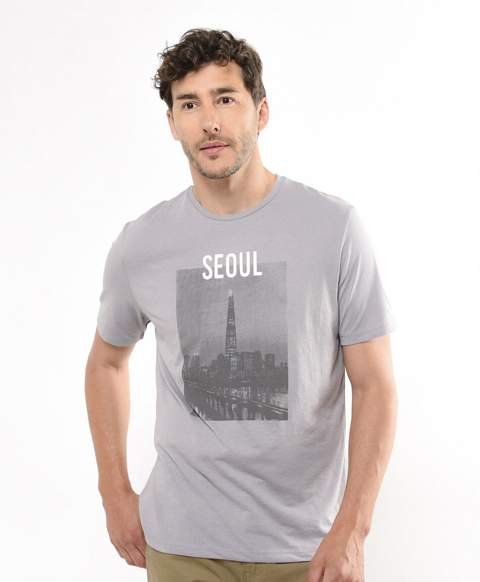 Polera hombre seoul grey
