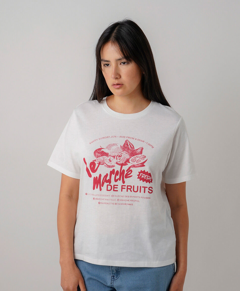 Polera mujer market fruit