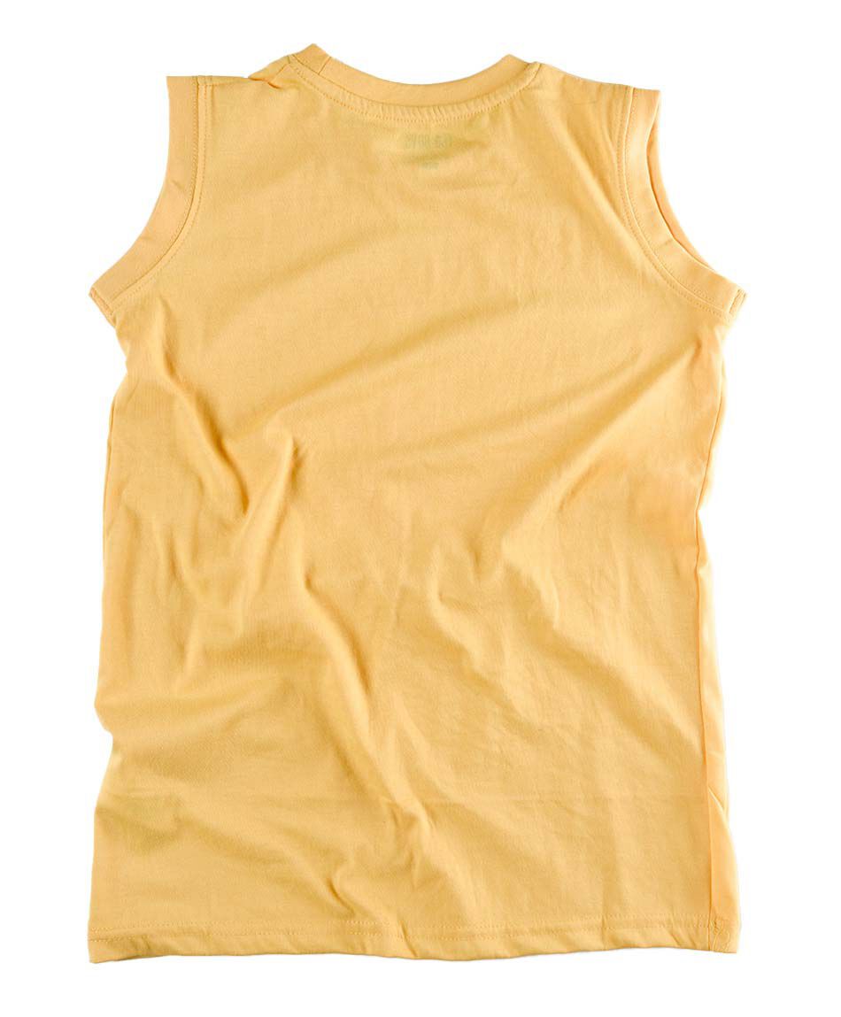 Polera sin mangas cuello redondo