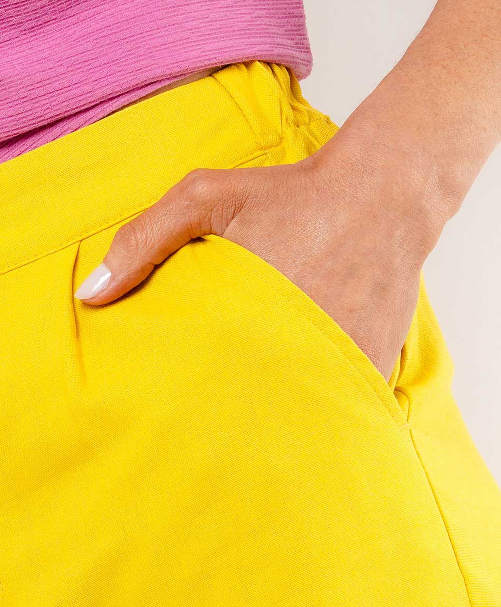 Pantalón mujer beige lino Pantalón mujer beige lino