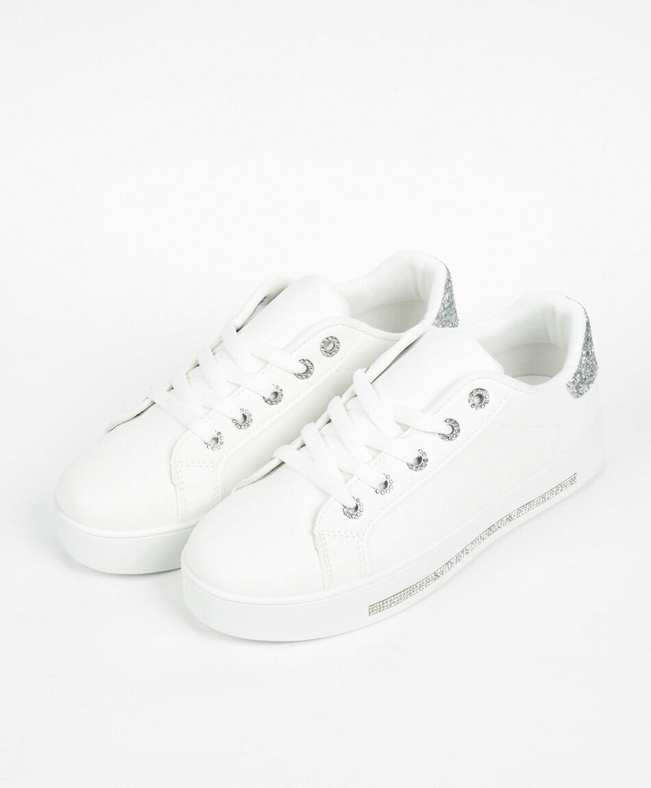 Zapatilla mujer suela brillos