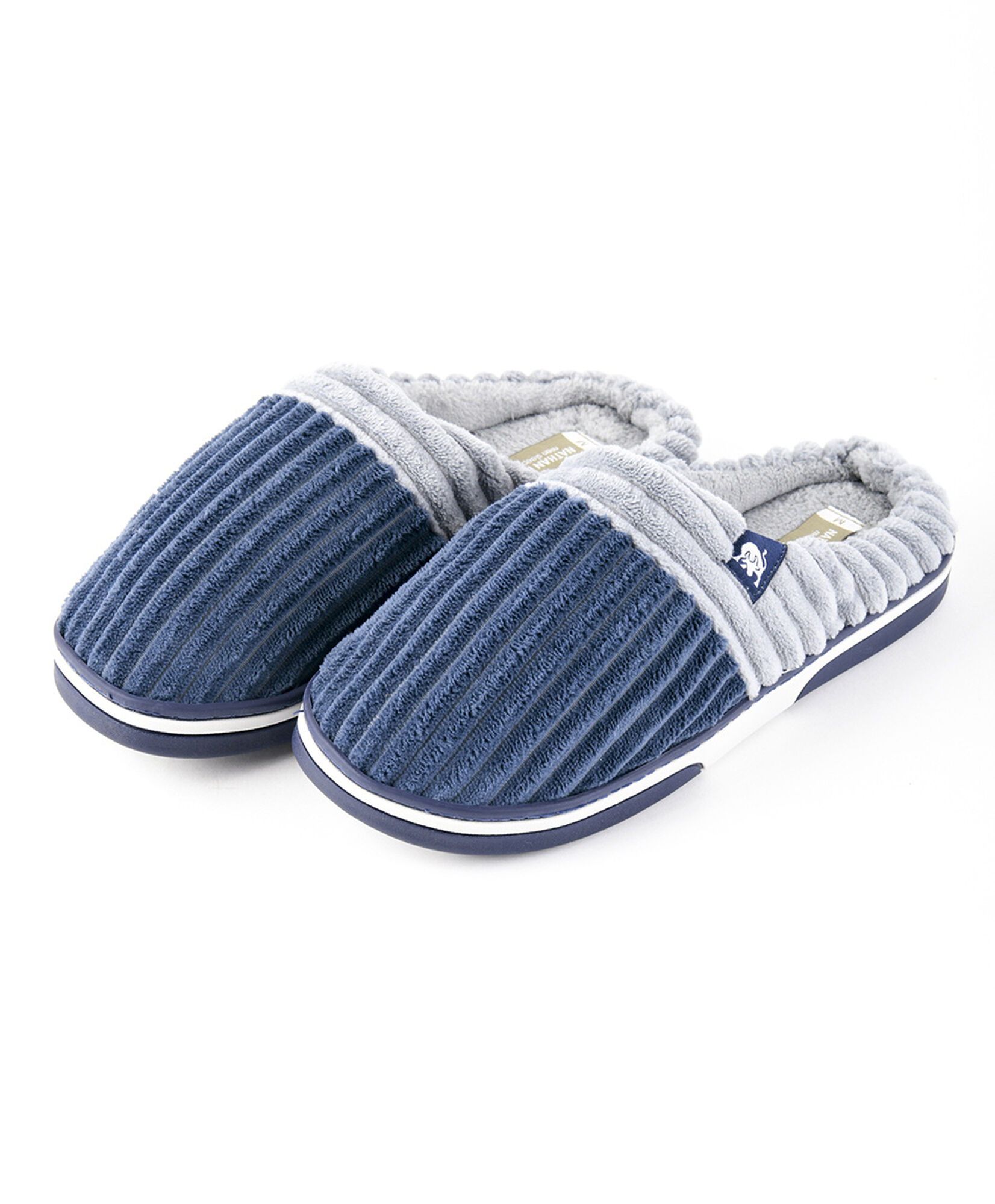 Pantufla hombre suave azul Pantufla hombre suave azul