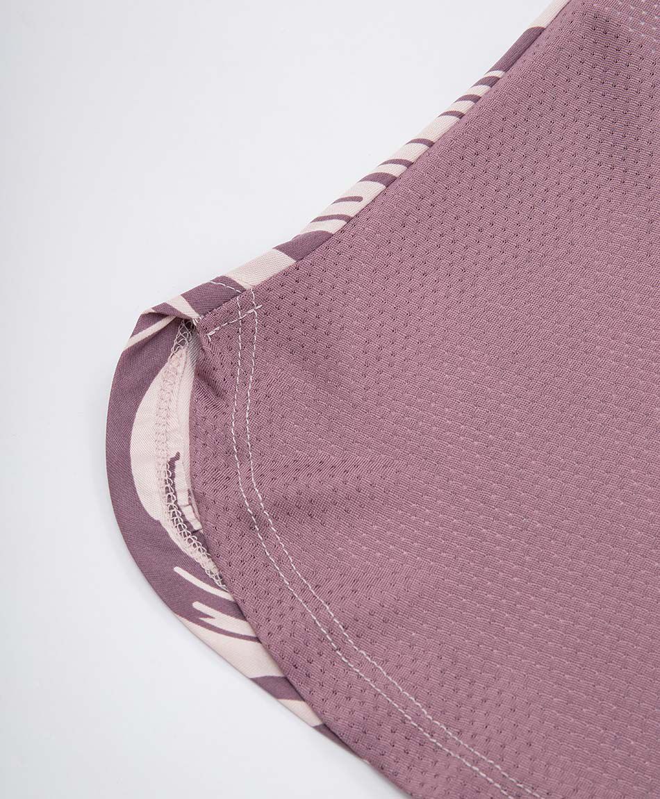 Polera deportiva mujer constrate morado