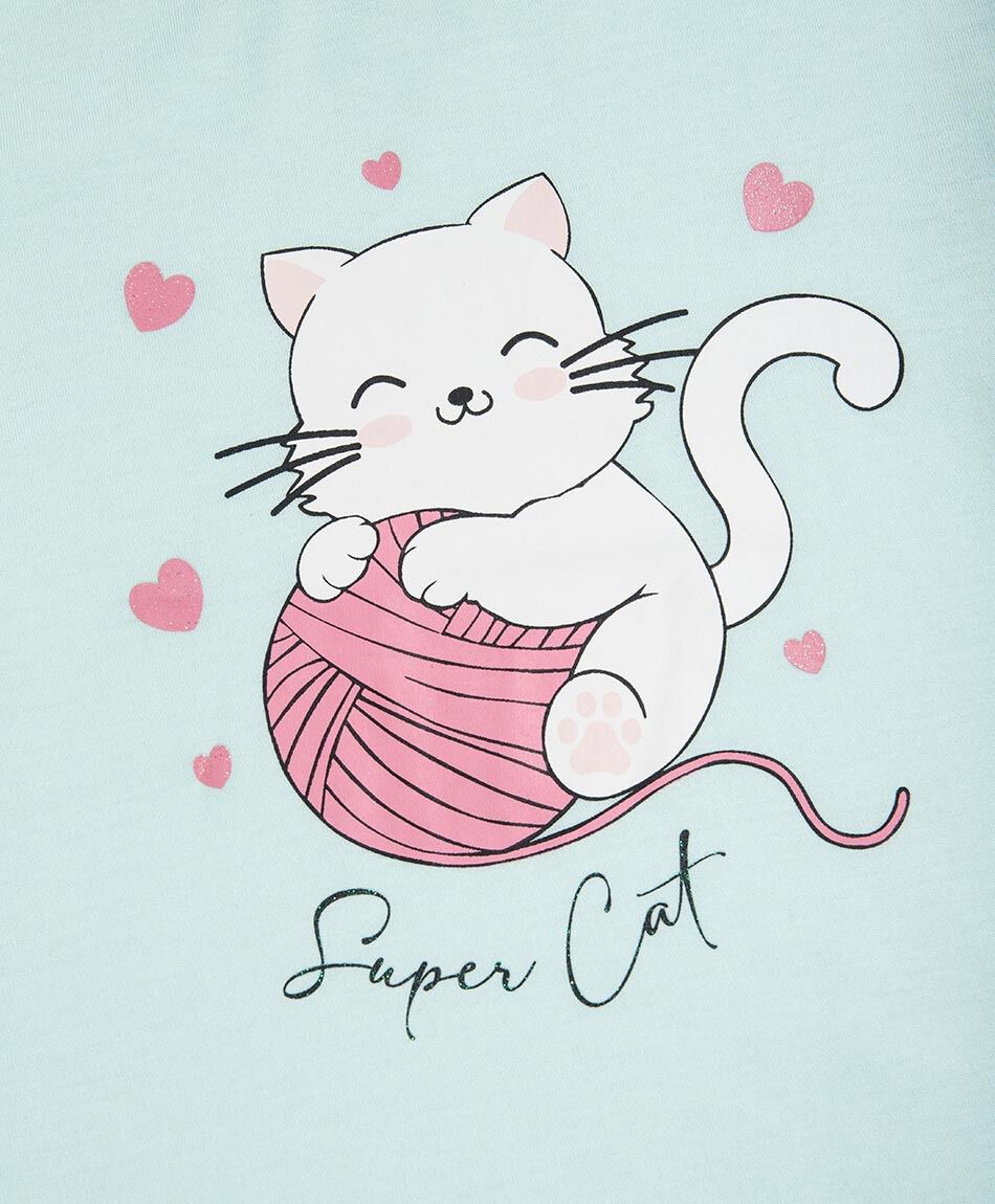 Pijama ni&ntilde;a gatito