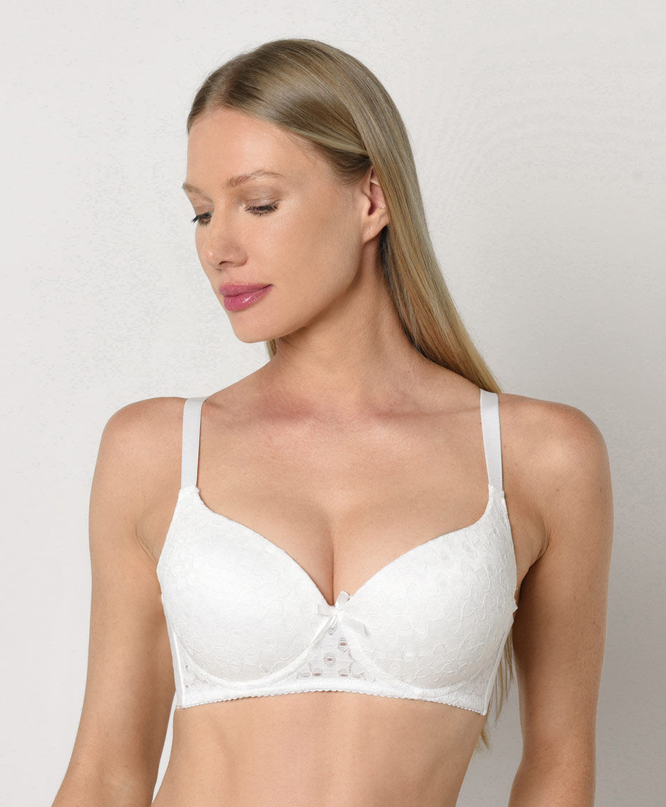 Sost&eacute;n mujer floreado push up