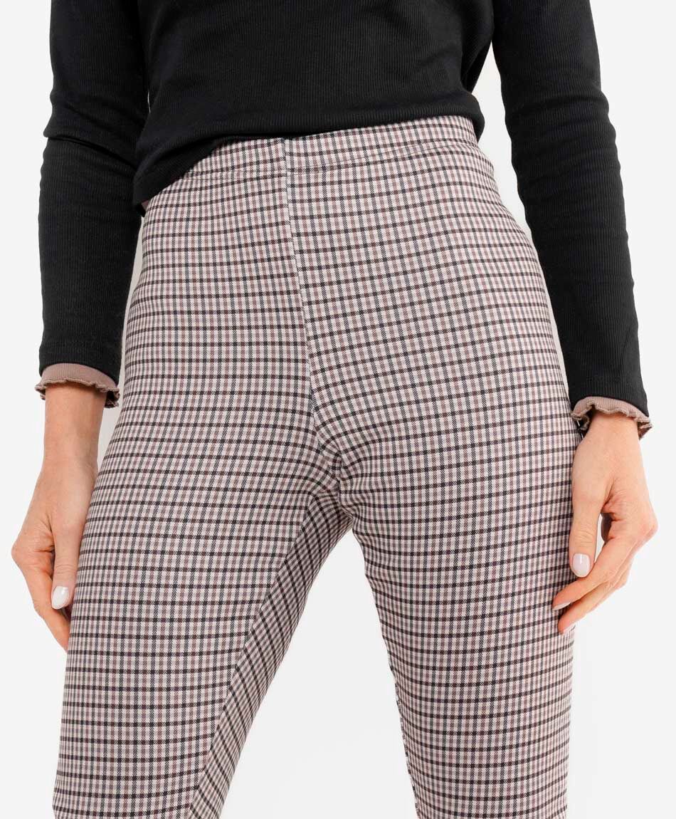 Leggins mujer cuadrill&eacute; forrada