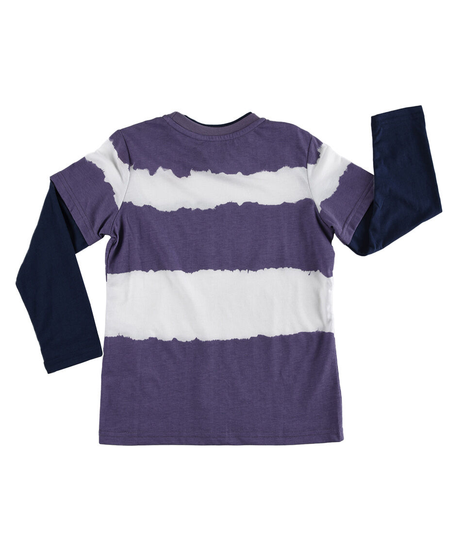 Polera ni&ntilde;o franjas