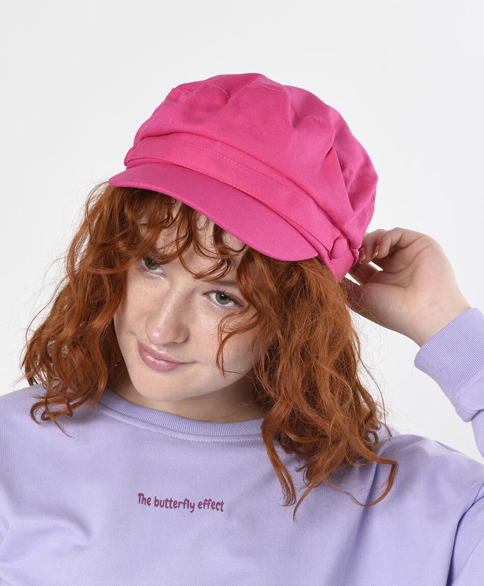 Boina mujer lisa botones