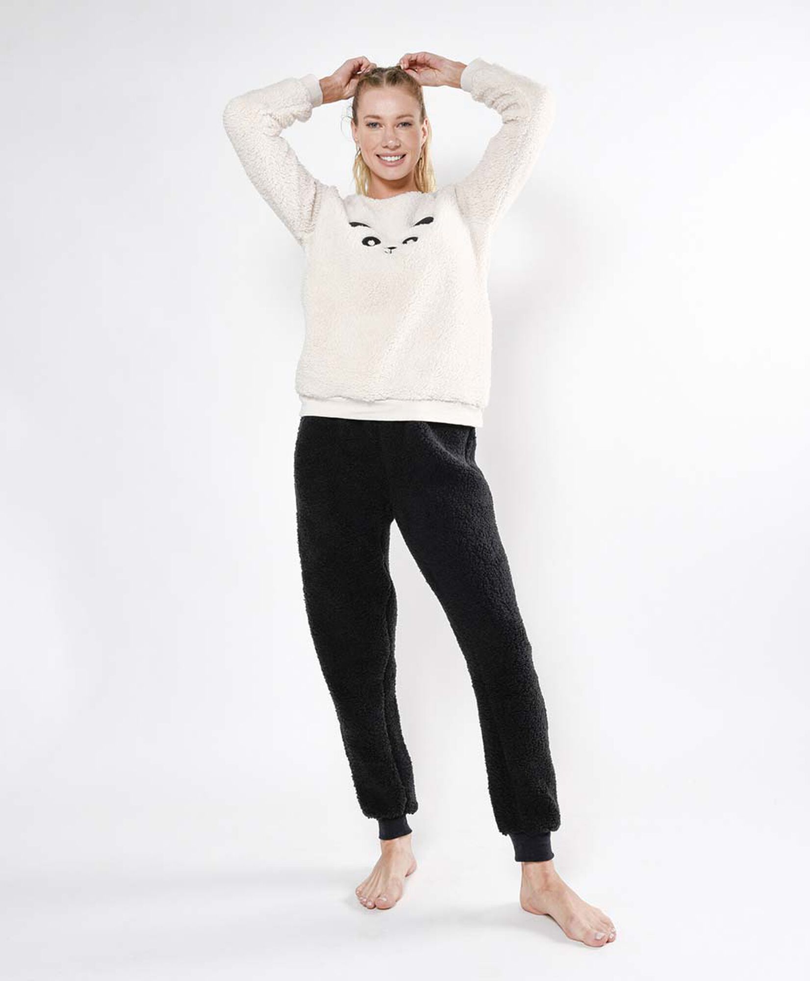 Pijama mujer chiporro oso bicolor 2 piezas Pijama mujer chiporro oso bicolor 2 piezas