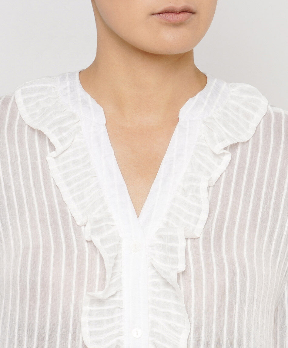 Blusa mujer volantes fresca