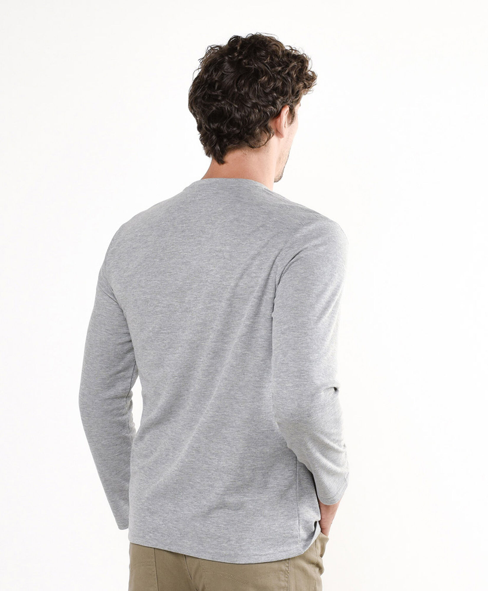 Polera hombre textura bolsillo Polera hombre textura bolsillo