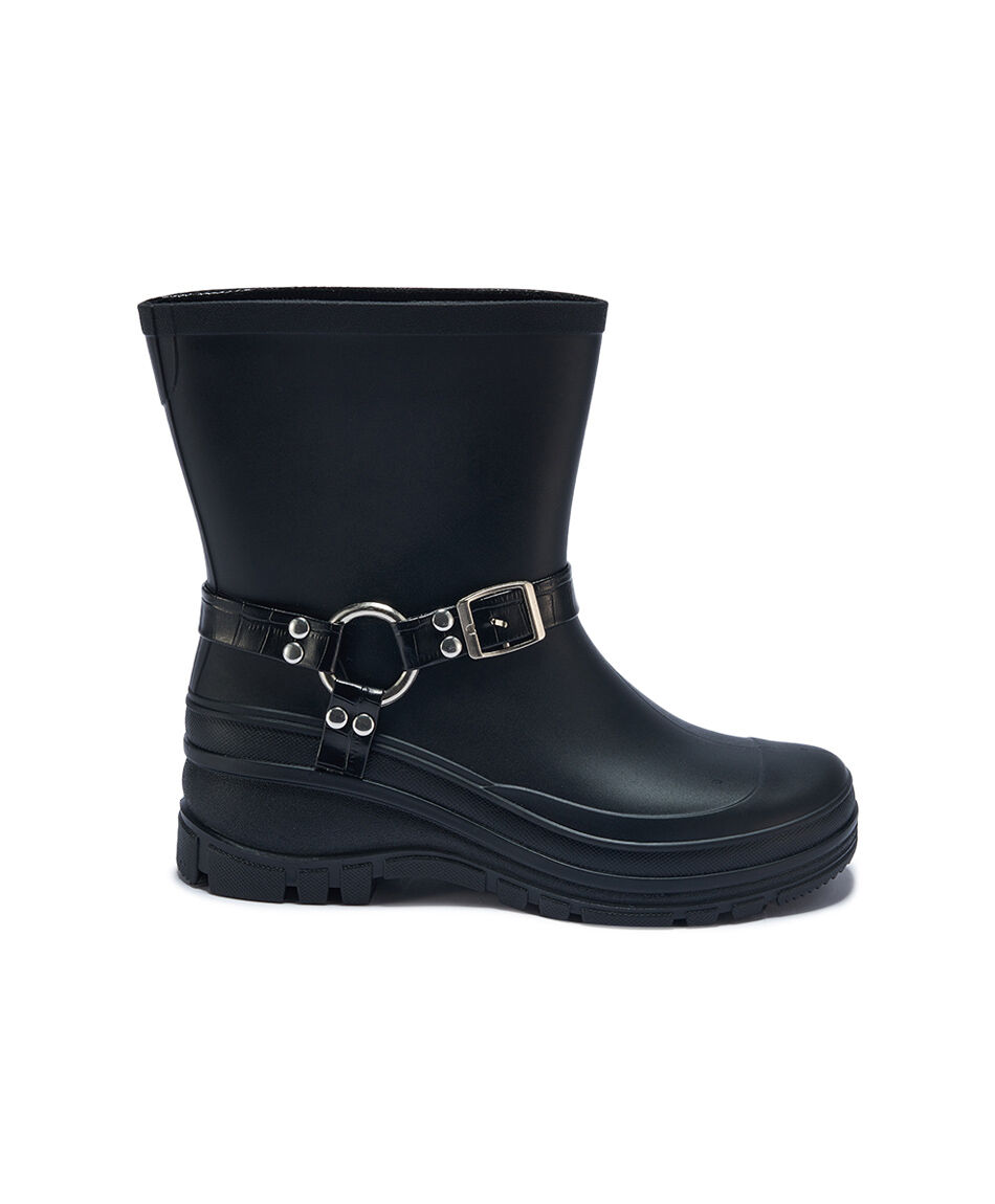 Bota mujer agua hebilla