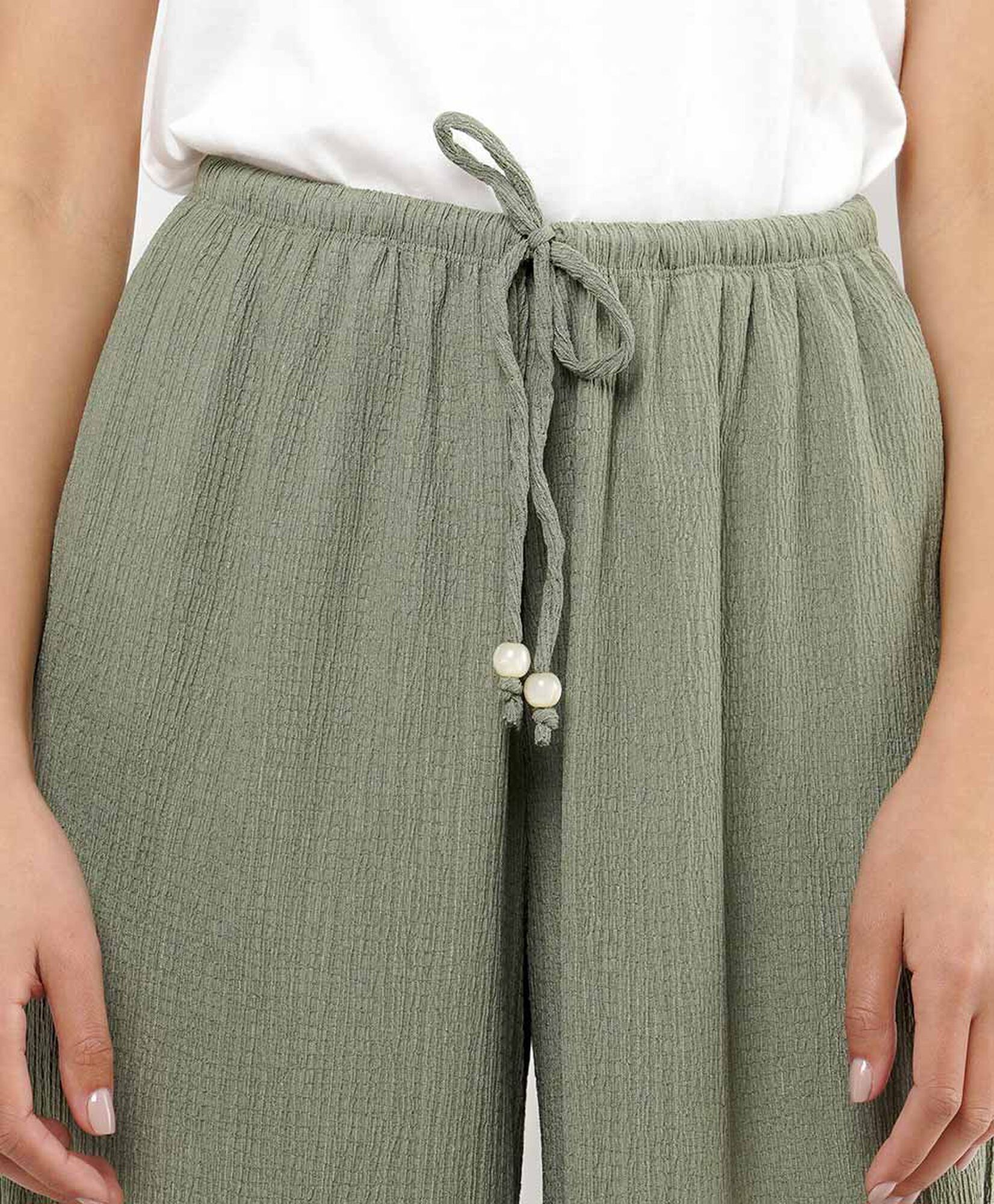 Pantalón mujer amarra cintura Pantalón mujer amarra cintura