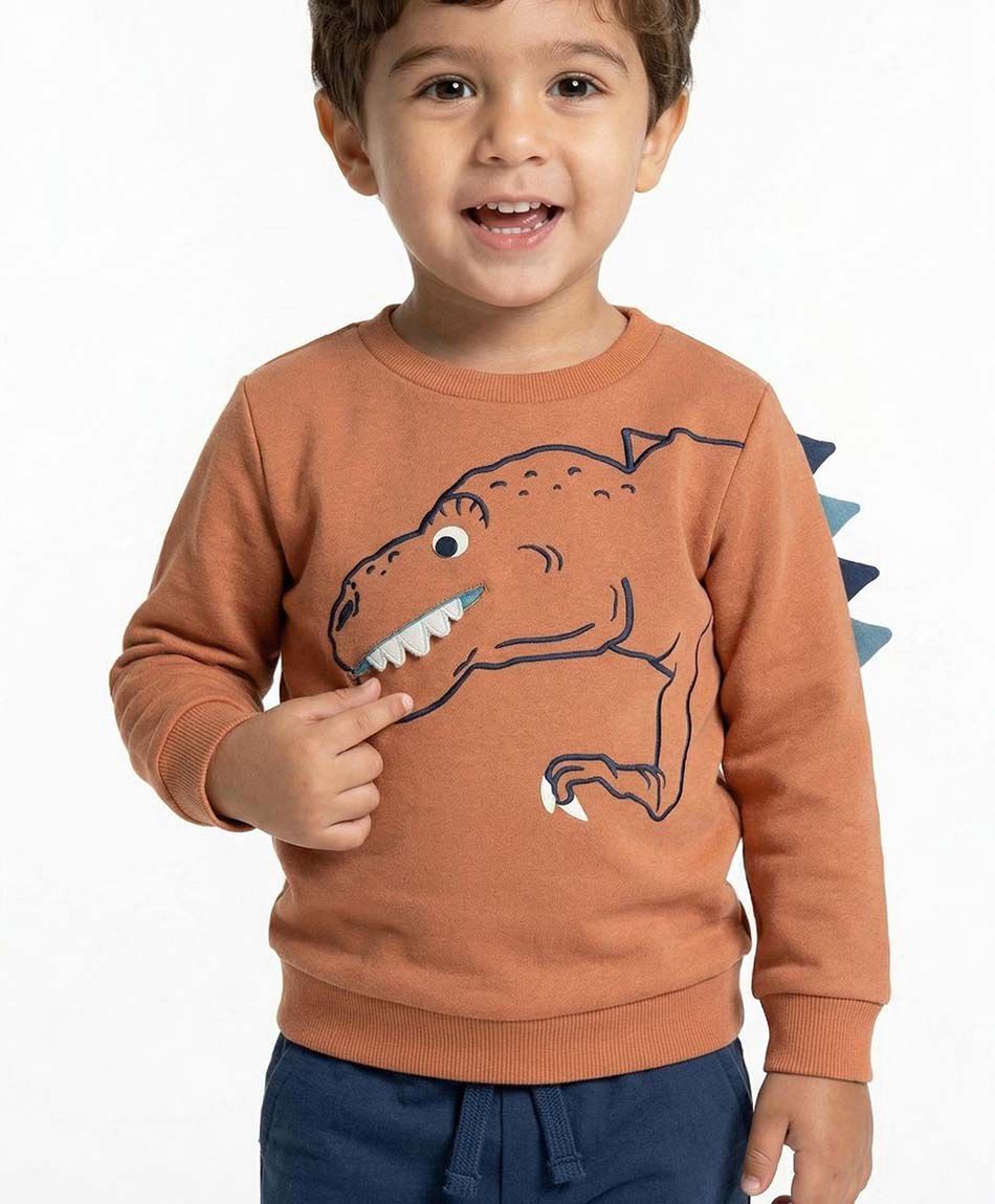 Set buzo beb&eacute; dinosaurio 3d