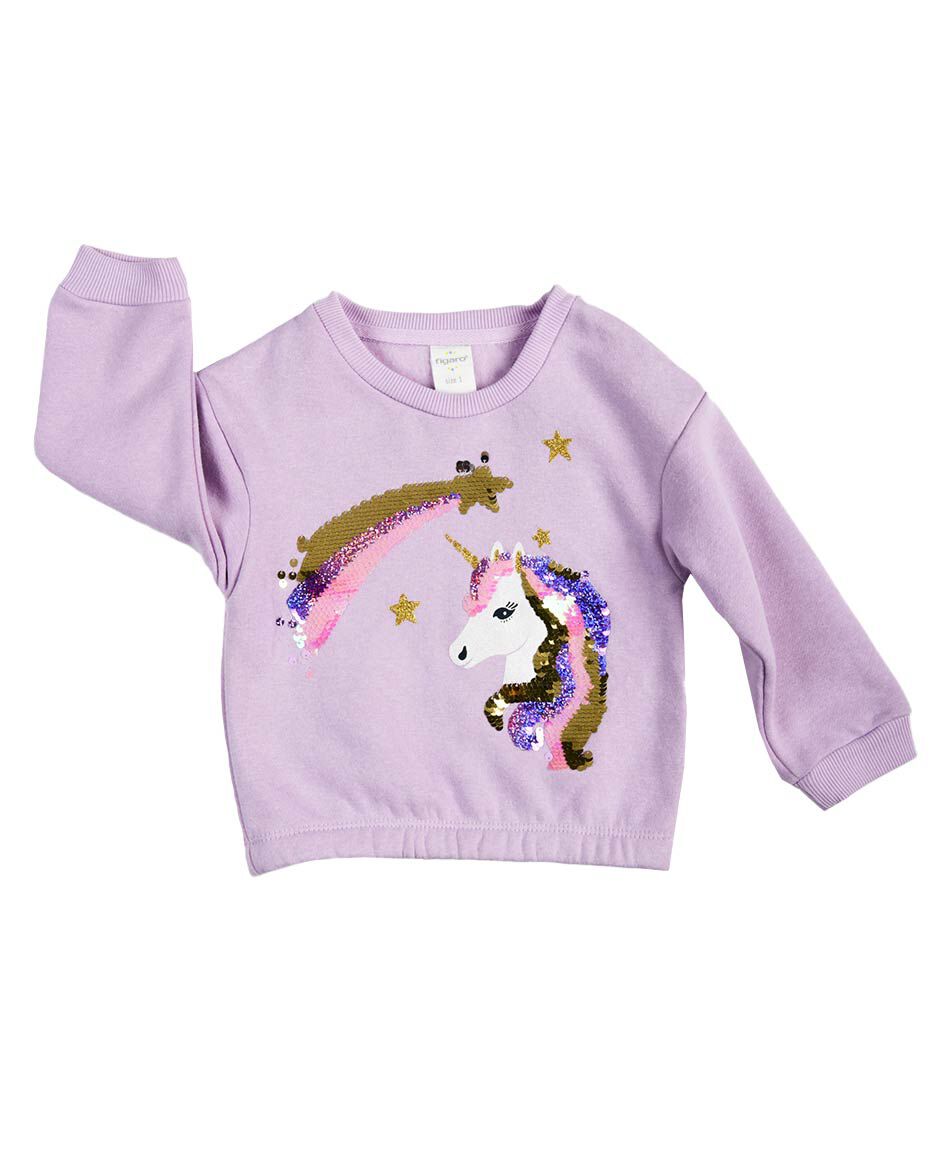 Poler&oacute;n beb&eacute; unicornio lentejuelas