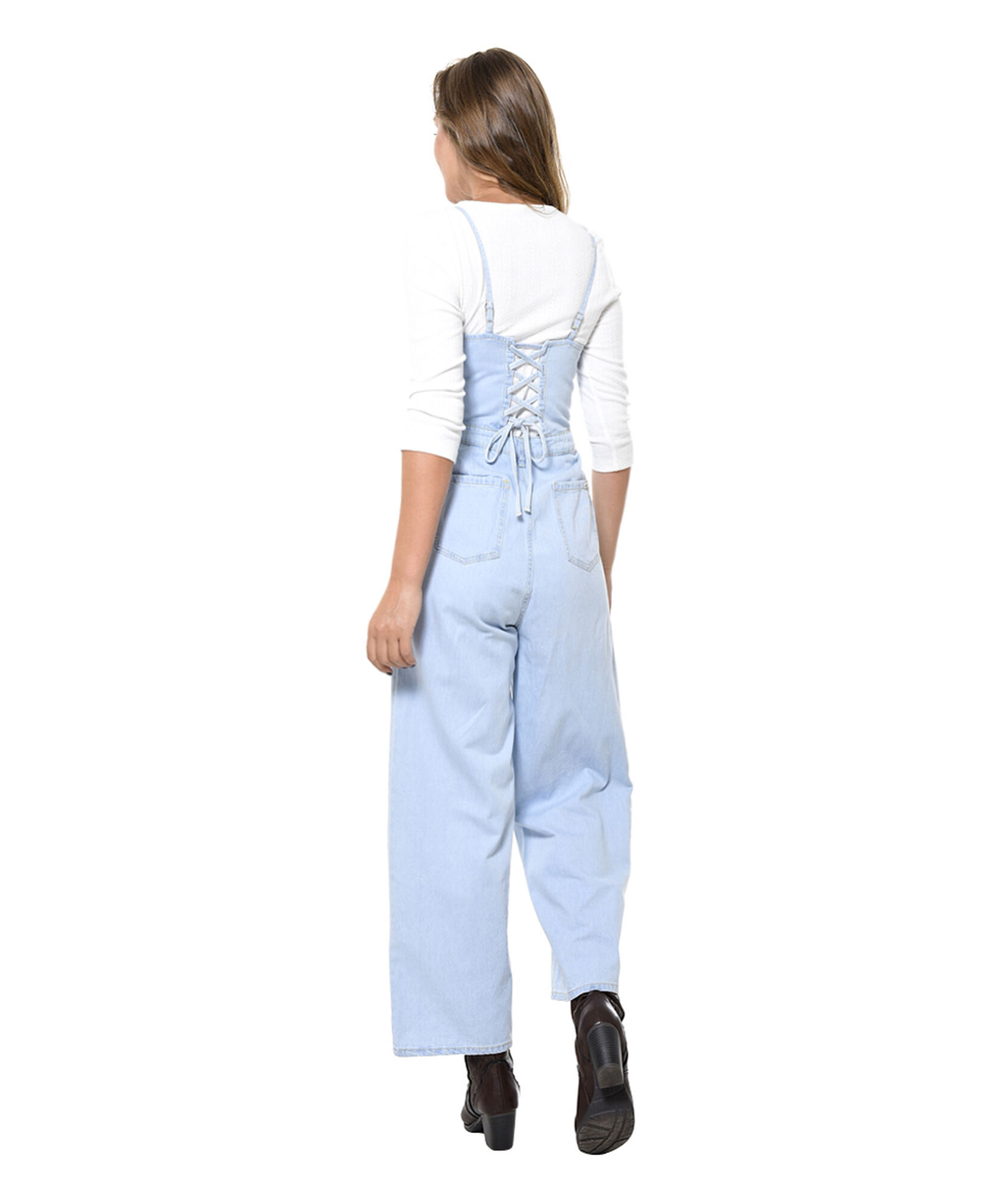 Enterito denim entallado Enterito denim entallado