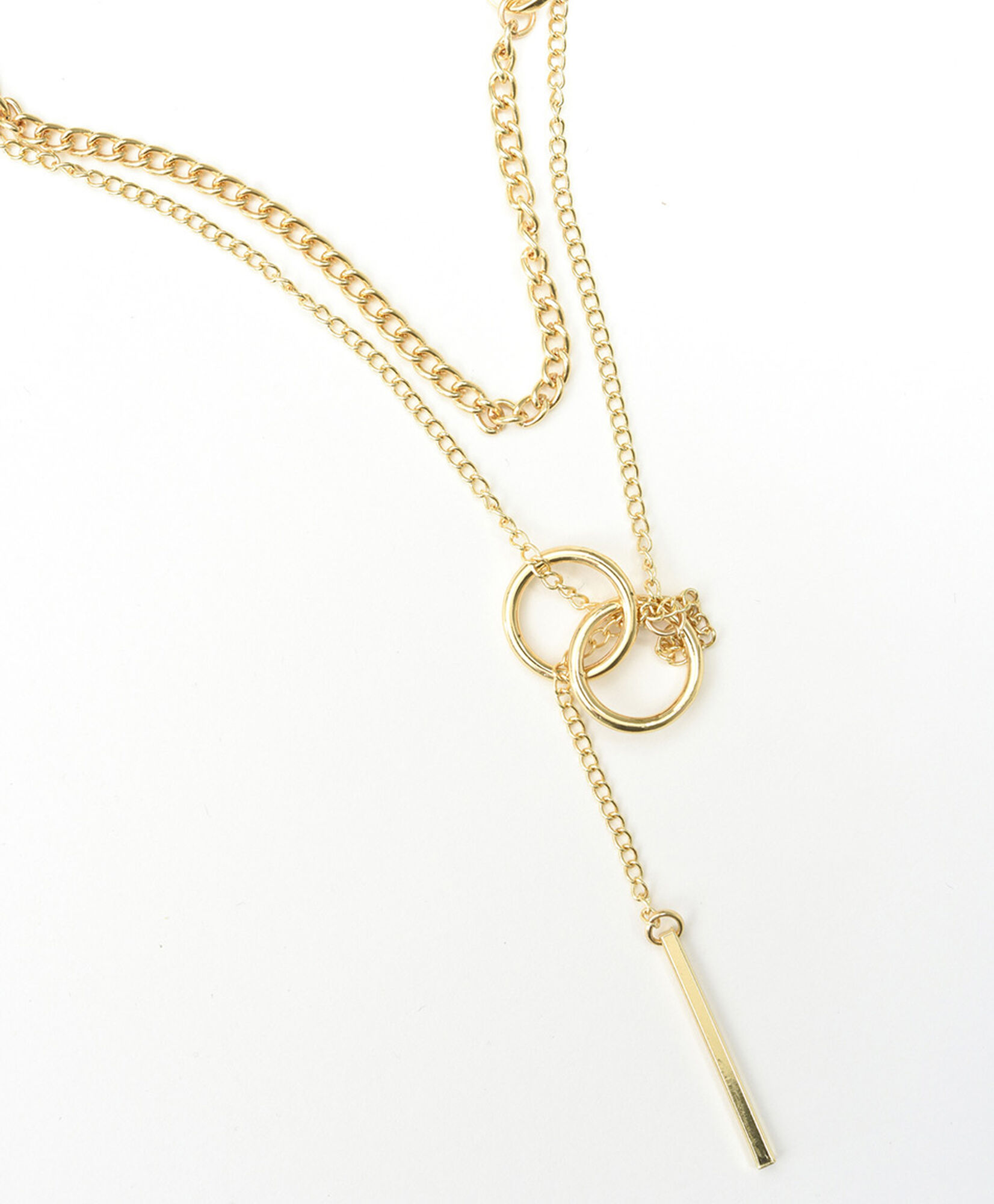 Collar mujer dorado doble Collar mujer dorado doble