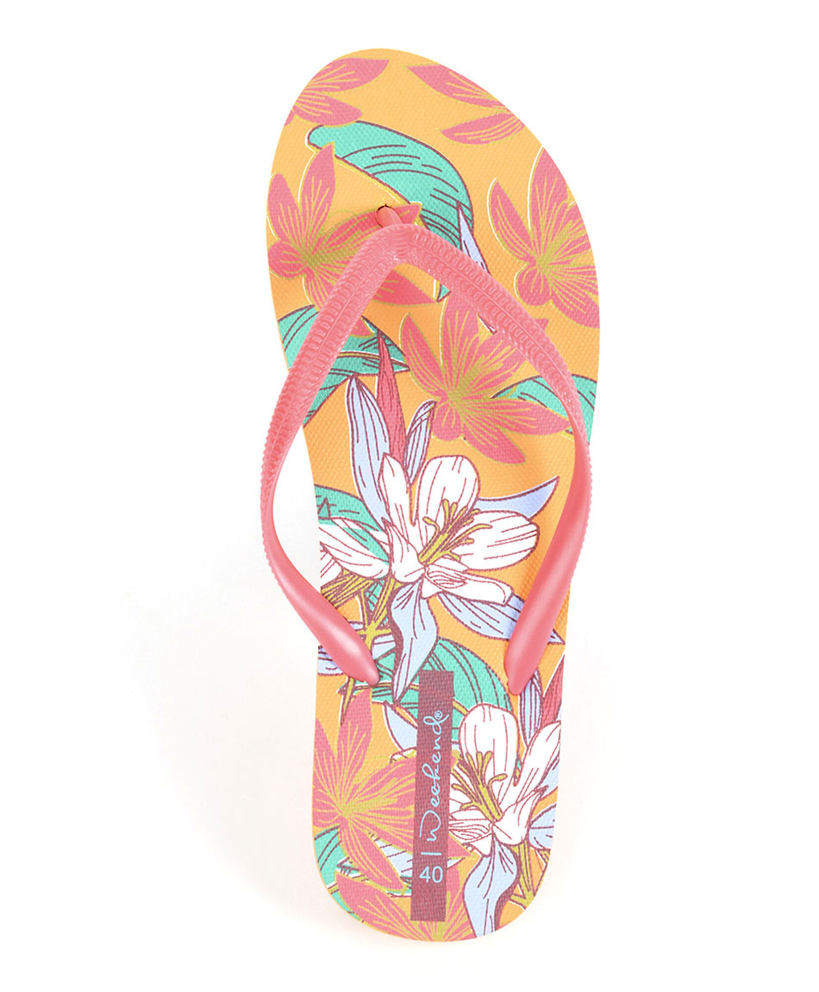 Hawaiana mujer floreada naranja Hawaiana mujer floreada naranja