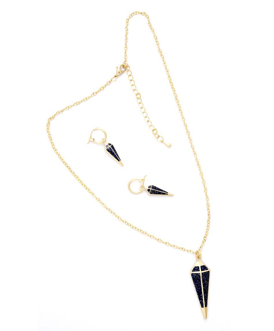 Set joyas aros + collar 3 piezas