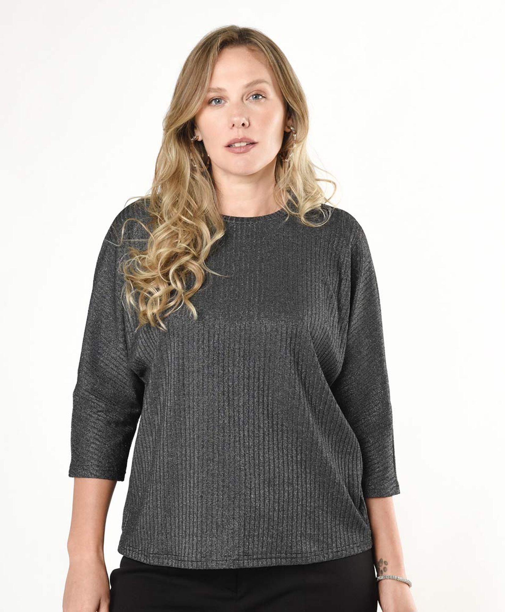 Polera mujer costuras brillos Polera mujer costuras brillos