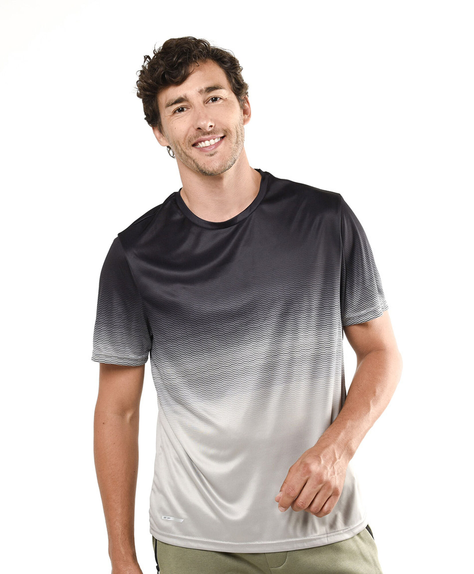 Polera deportiva hombre mini líneas Polera deportiva hombre mini líneas