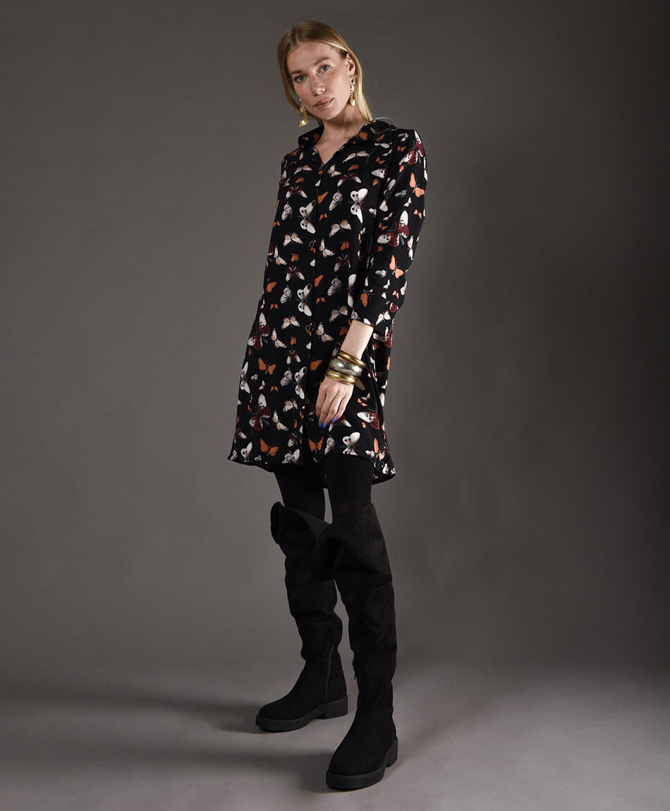 Vestido mini estampado