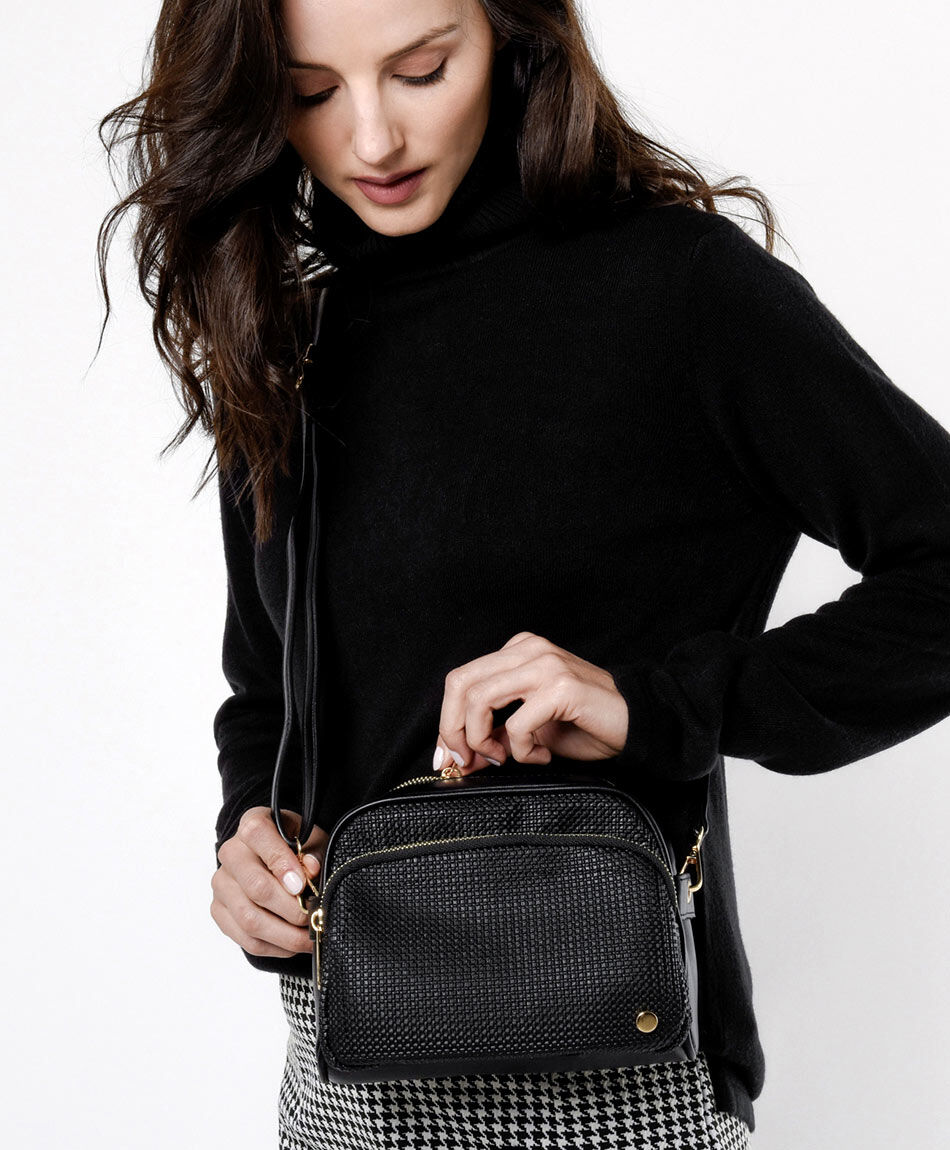 Mini cartera mujer texturas