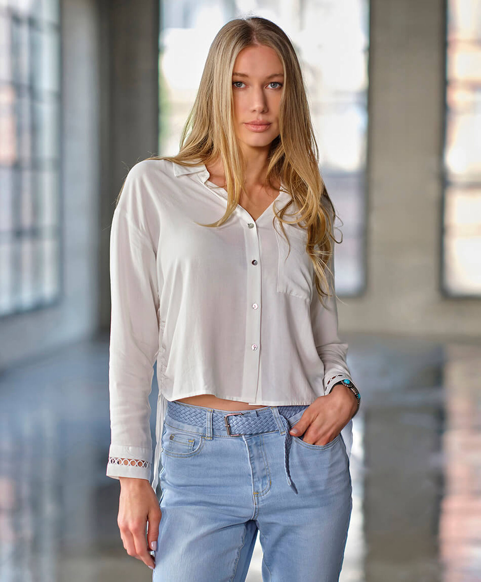 Blusa mujer lazos laterales Blusa mujer lazos laterales