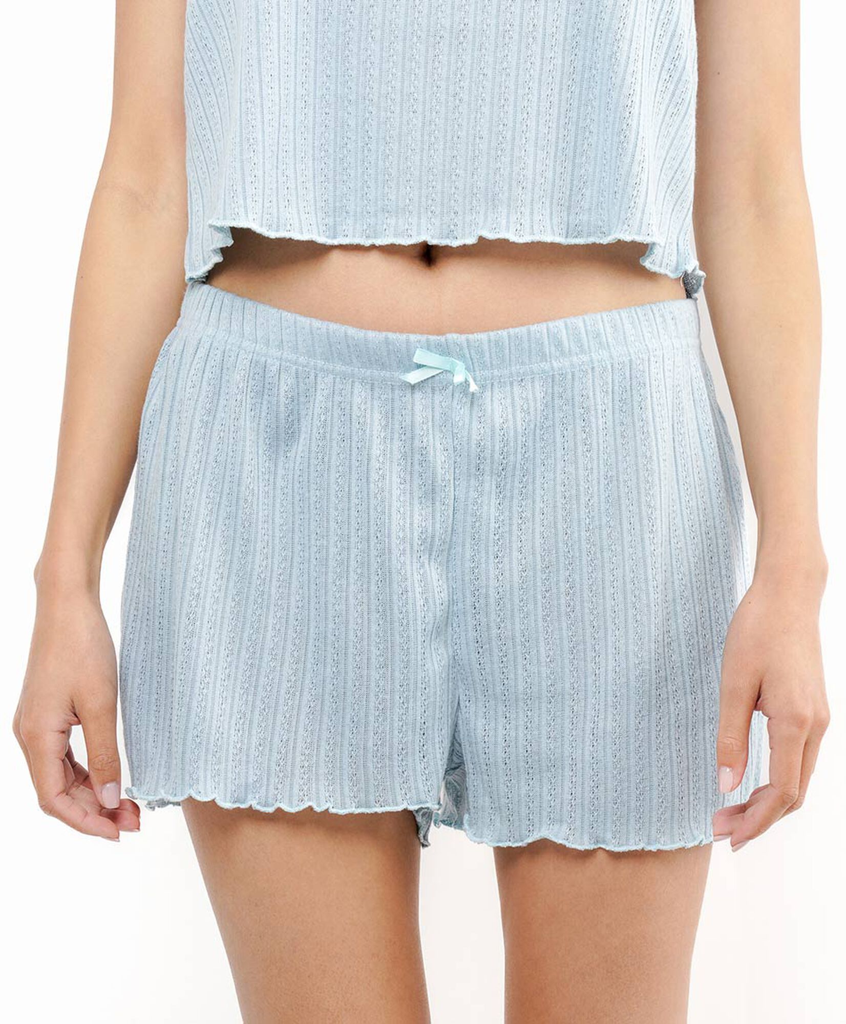Pijama mujer short jacquard Pijama mujer short jacquard
