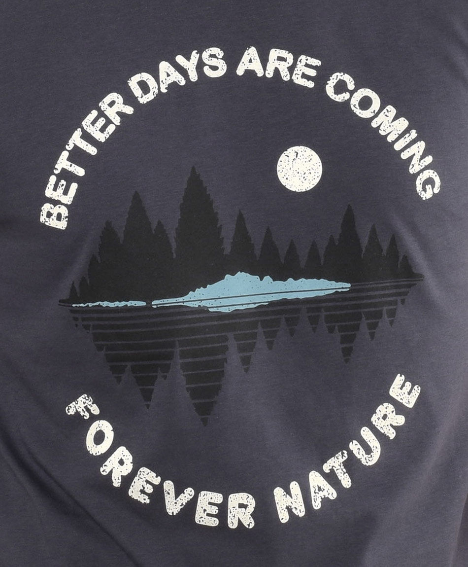 Polera hombre estampada frase lago