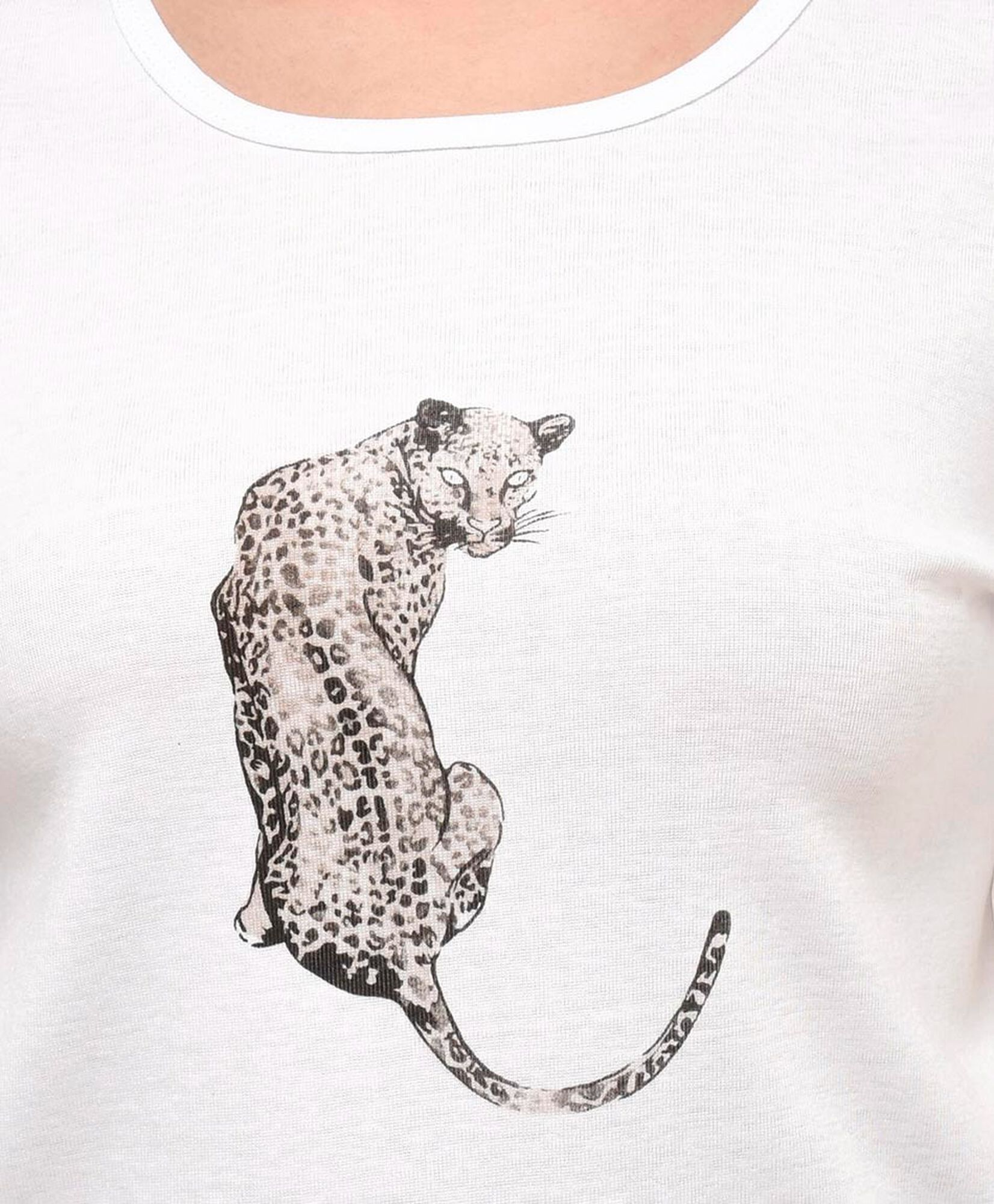 Polera mujer estampado tigre Polera mujer estampado tigre