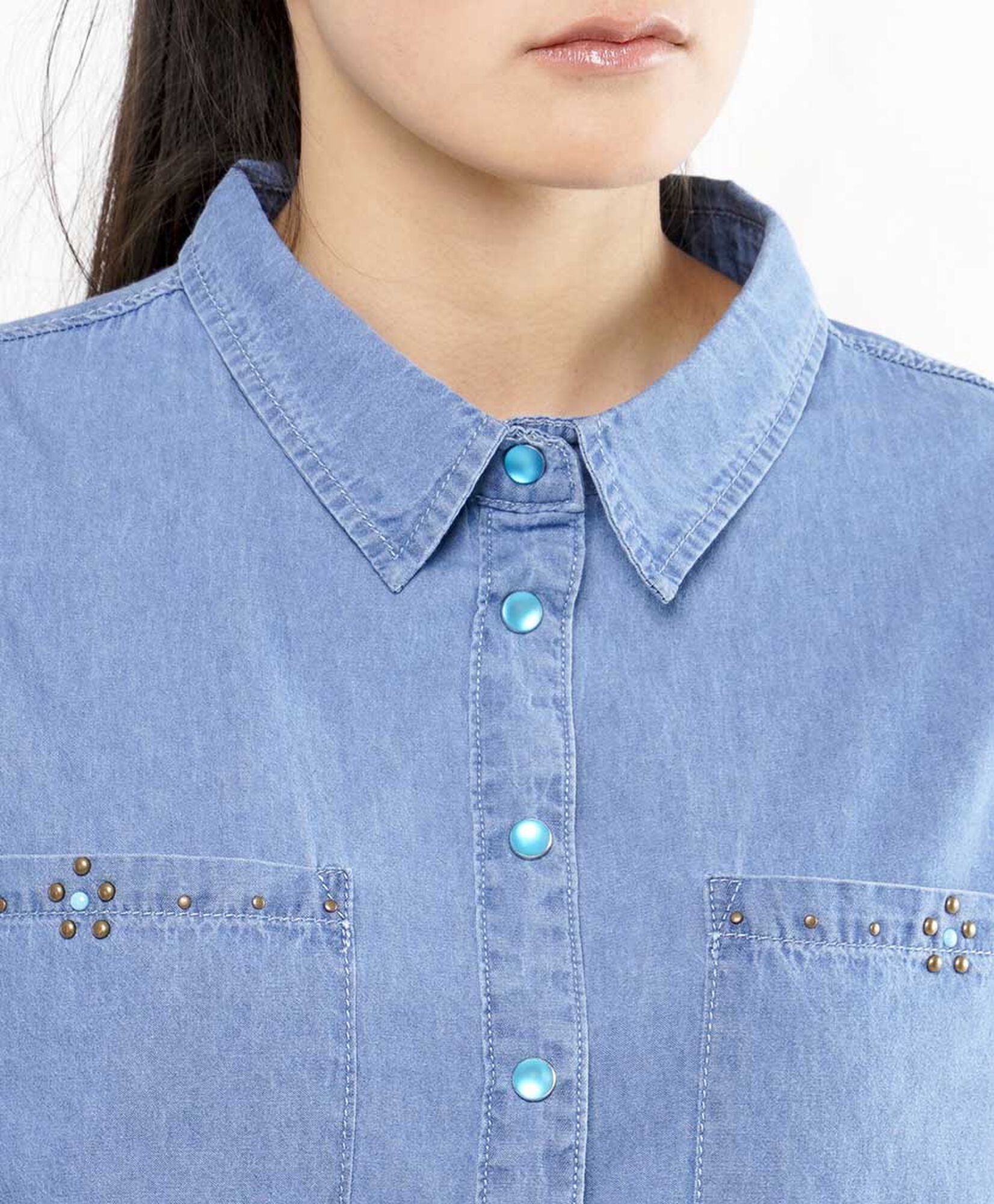 Blusa mujer denim tachas Blusa mujer denim tachas