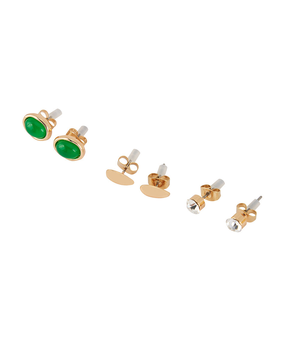 Set joyas mujer piedra verde