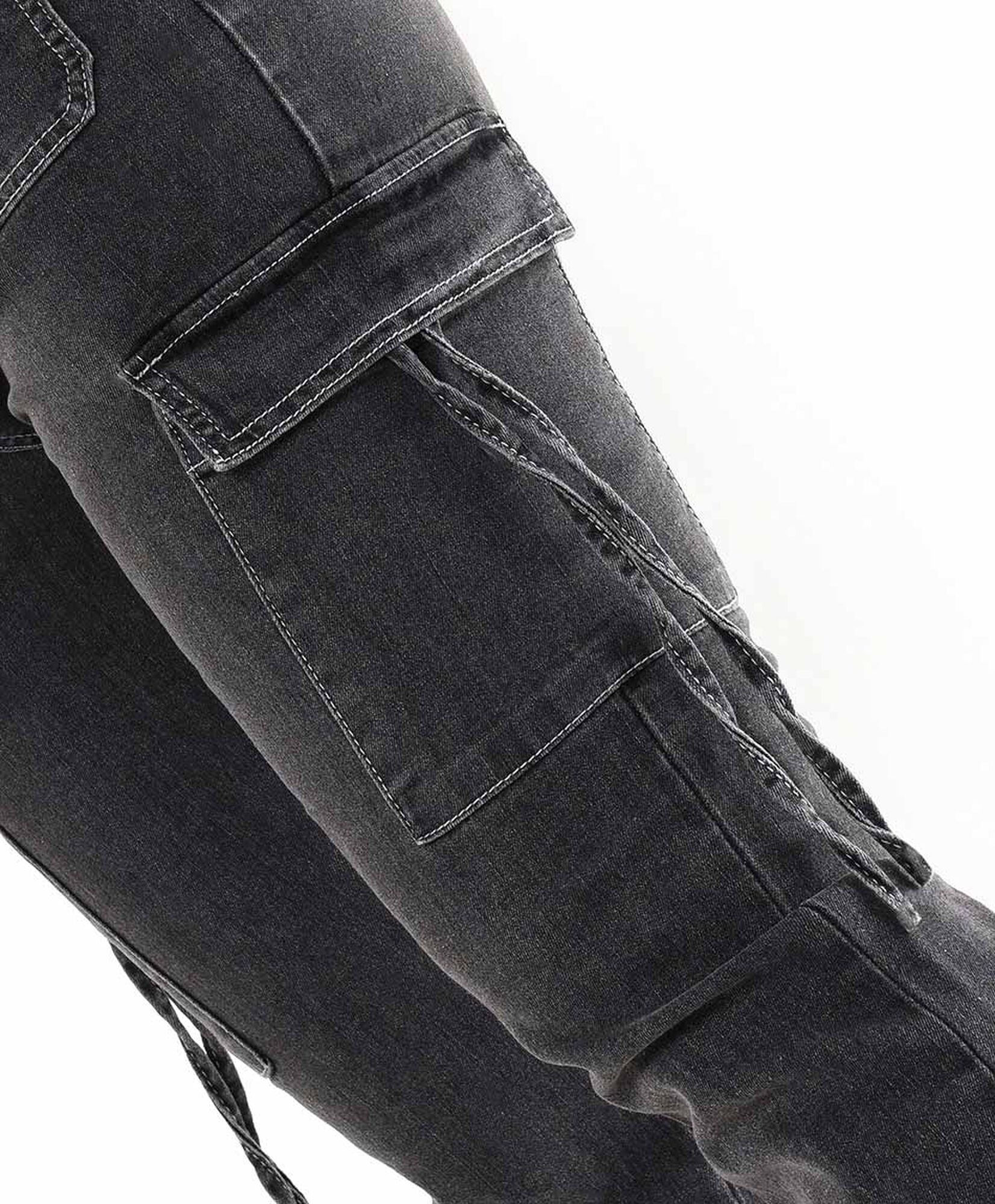 Jeans mujer cargo lazos Jeans mujer cargo lazos