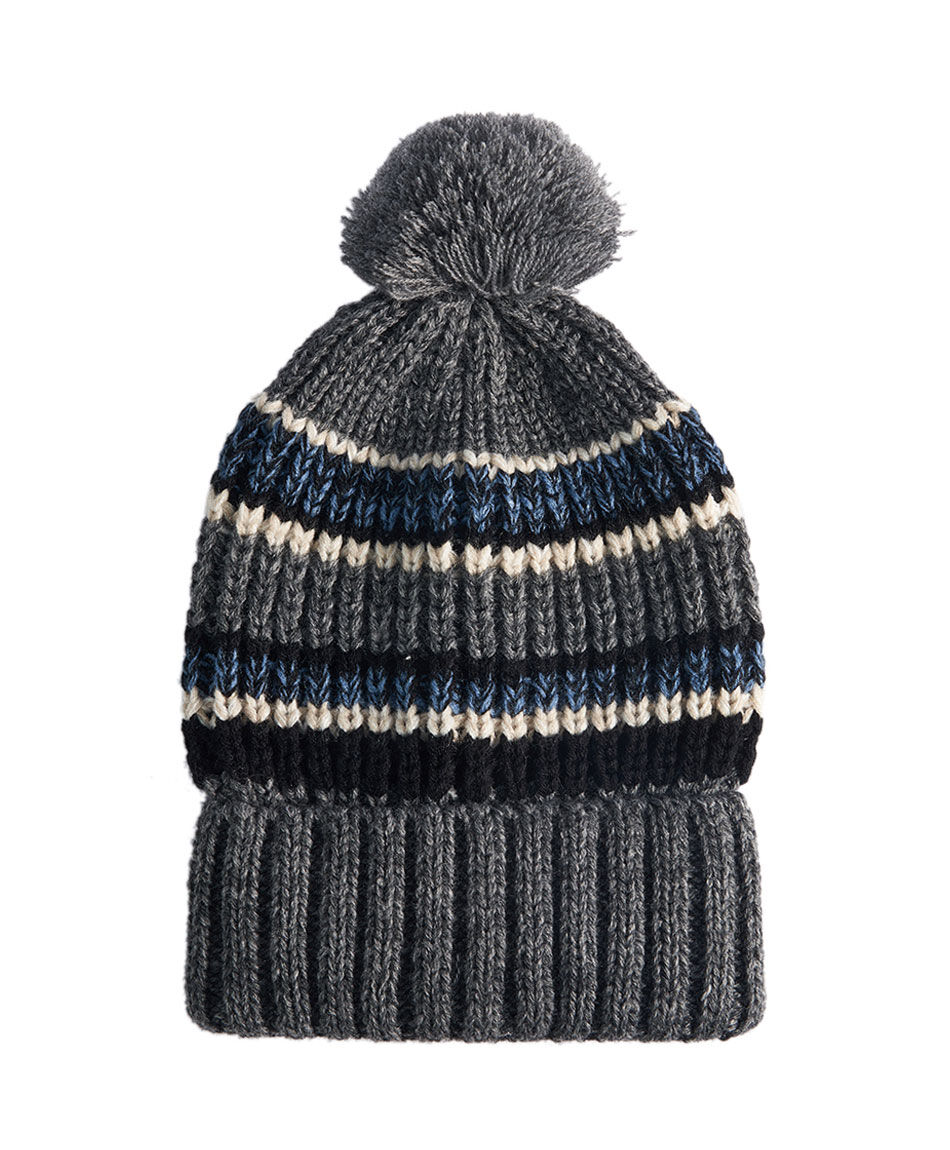 Gorro hombre estilo monta&ntilde;a gris