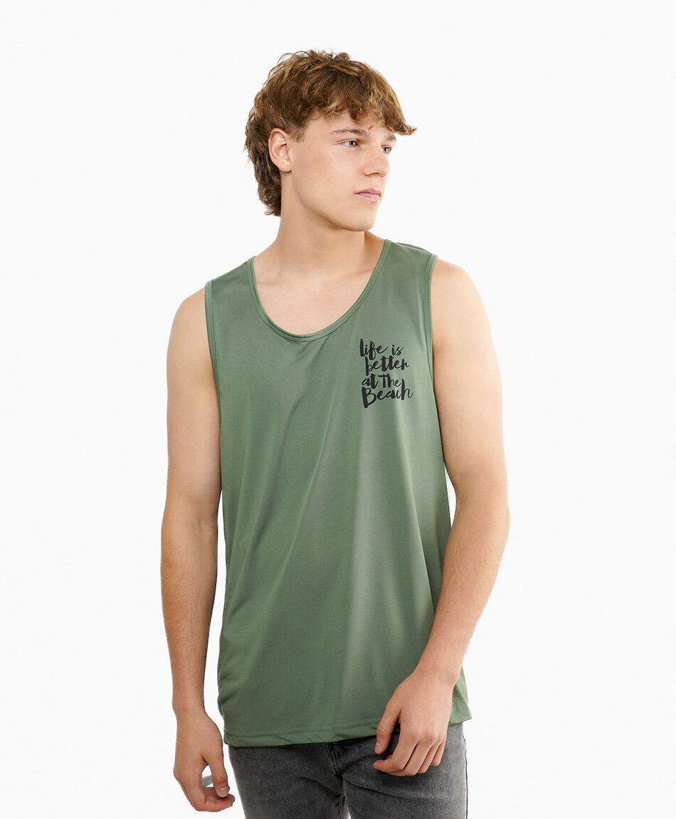 Polera hombre life in beach