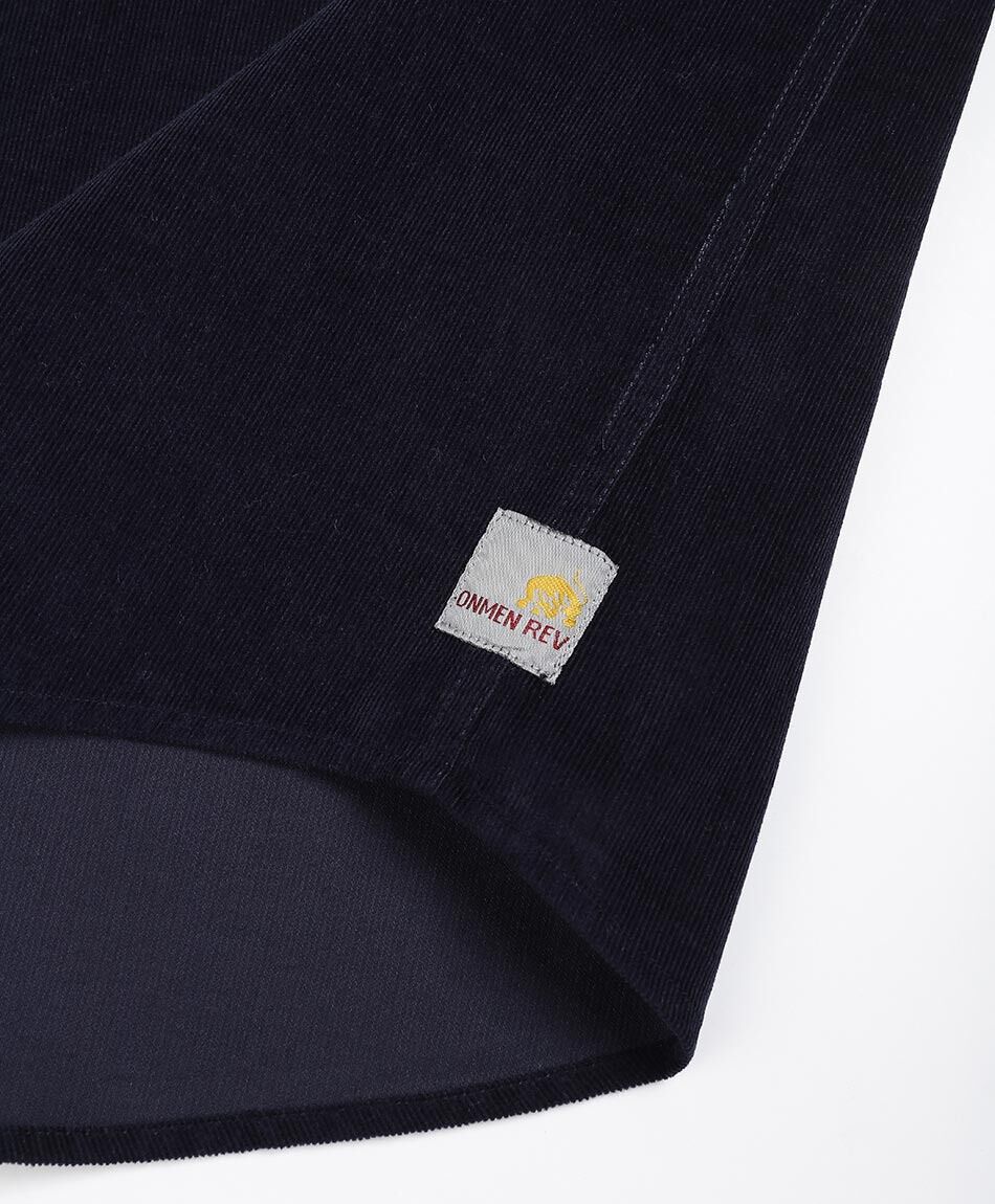 Camisa hombre cl&aacute;sica corderoy azul