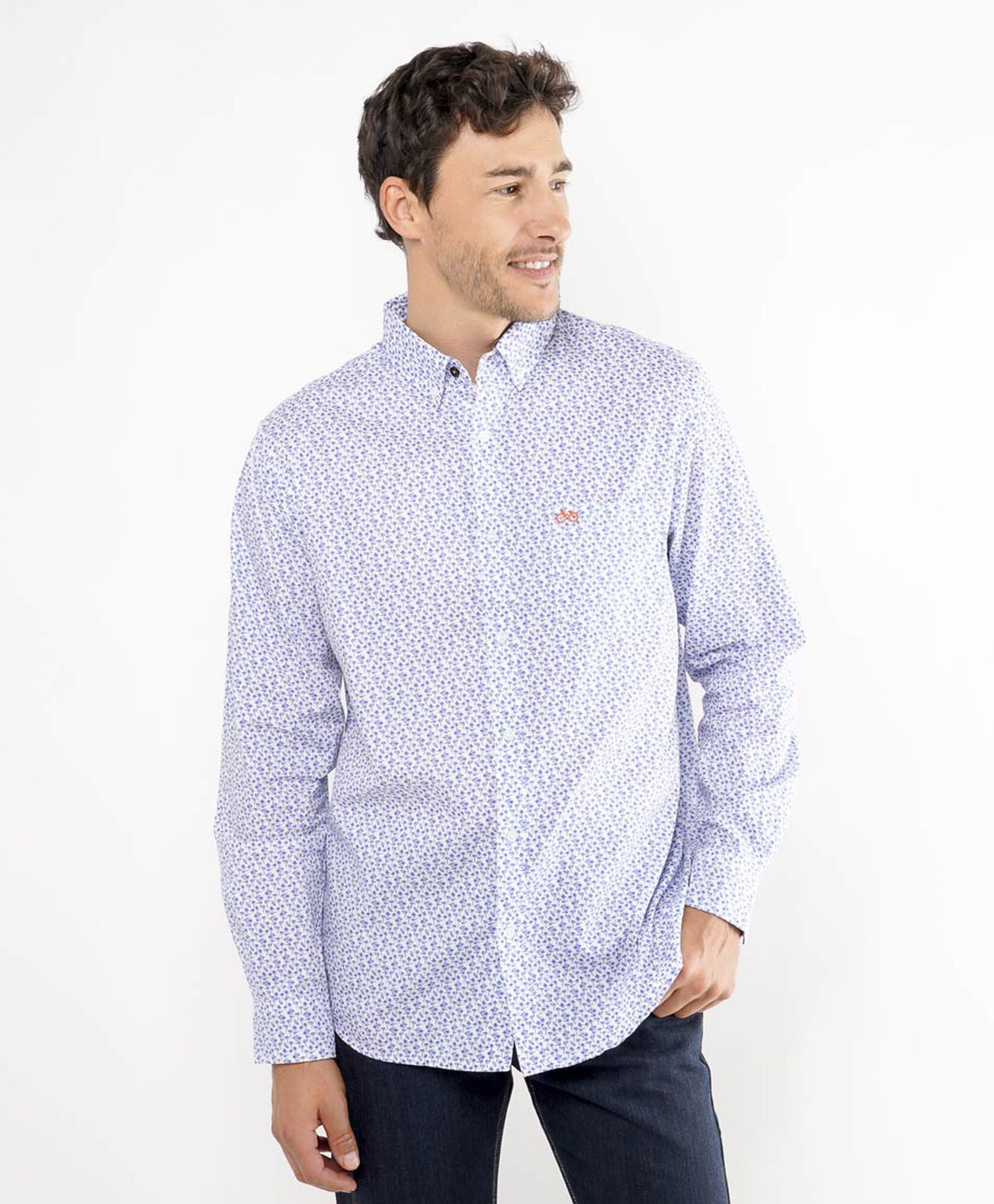 Camisa hombre mini palmeras Camisa hombre mini palmeras