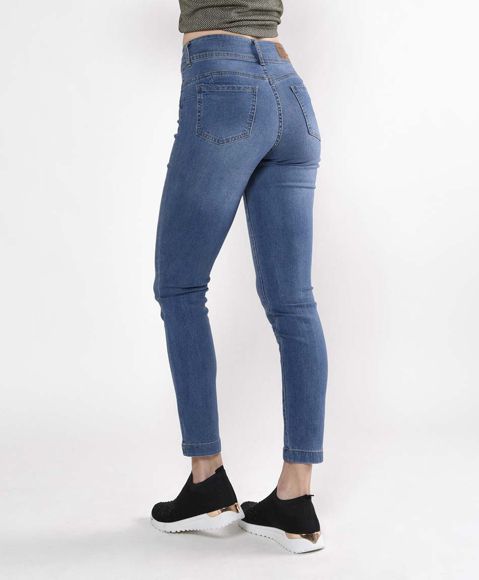 Jeans mujer costuras frontales skinny fit Jeans mujer costuras frontales skinny fit