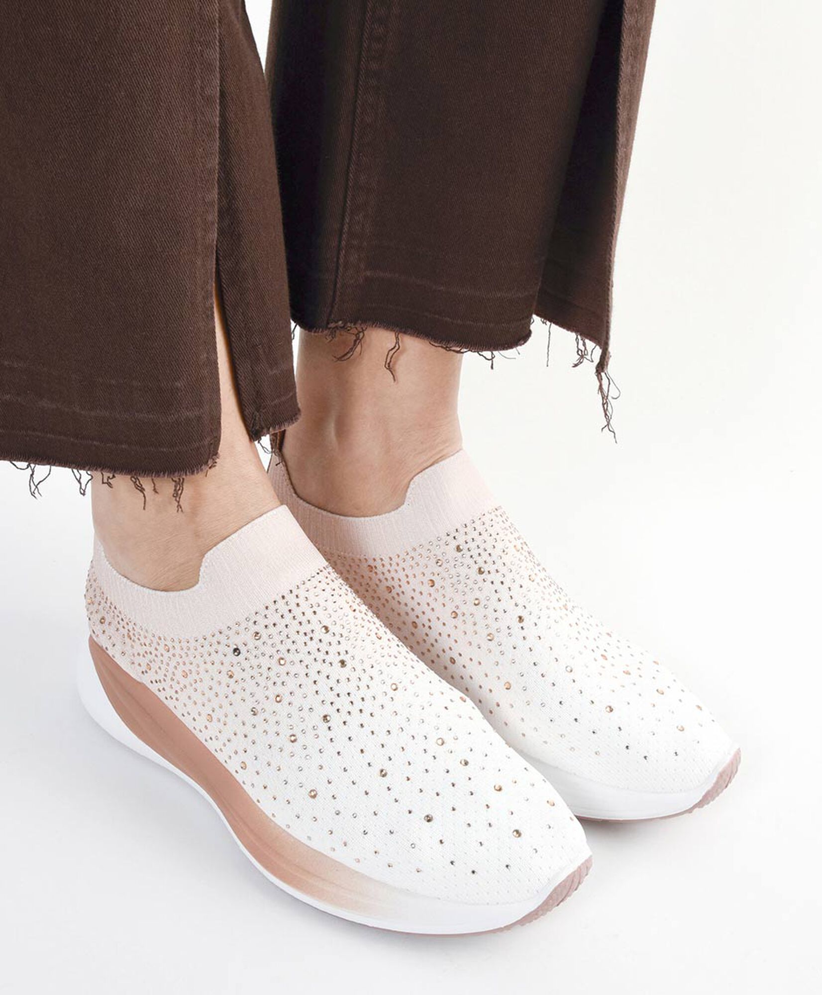 Zapatilla mujer slip on degradé brillos Zapatilla mujer slip on degradé brillos