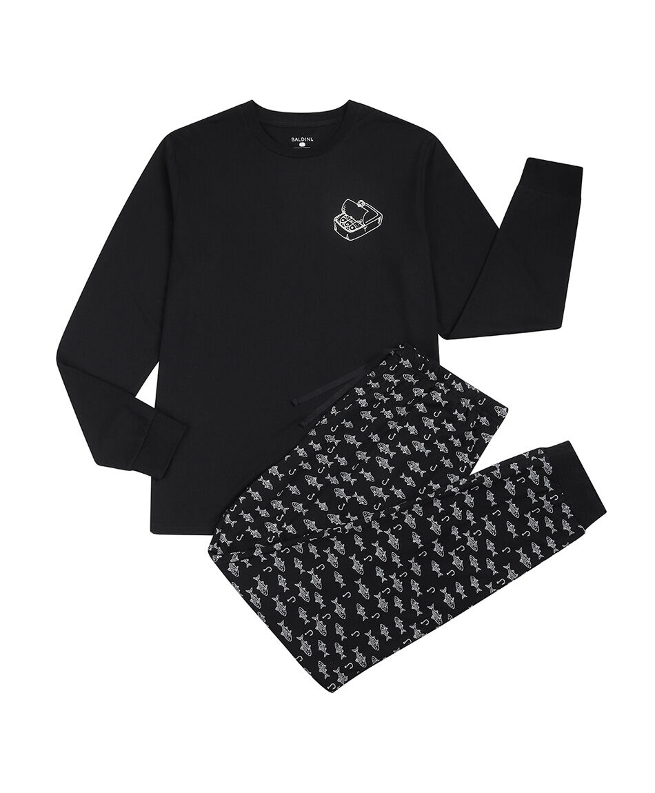 Pijama hombre estampado peces