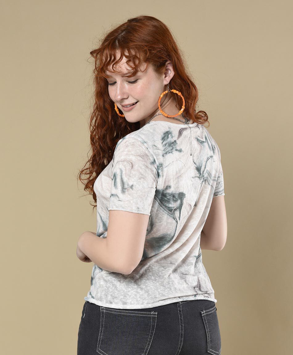 Polera estampada