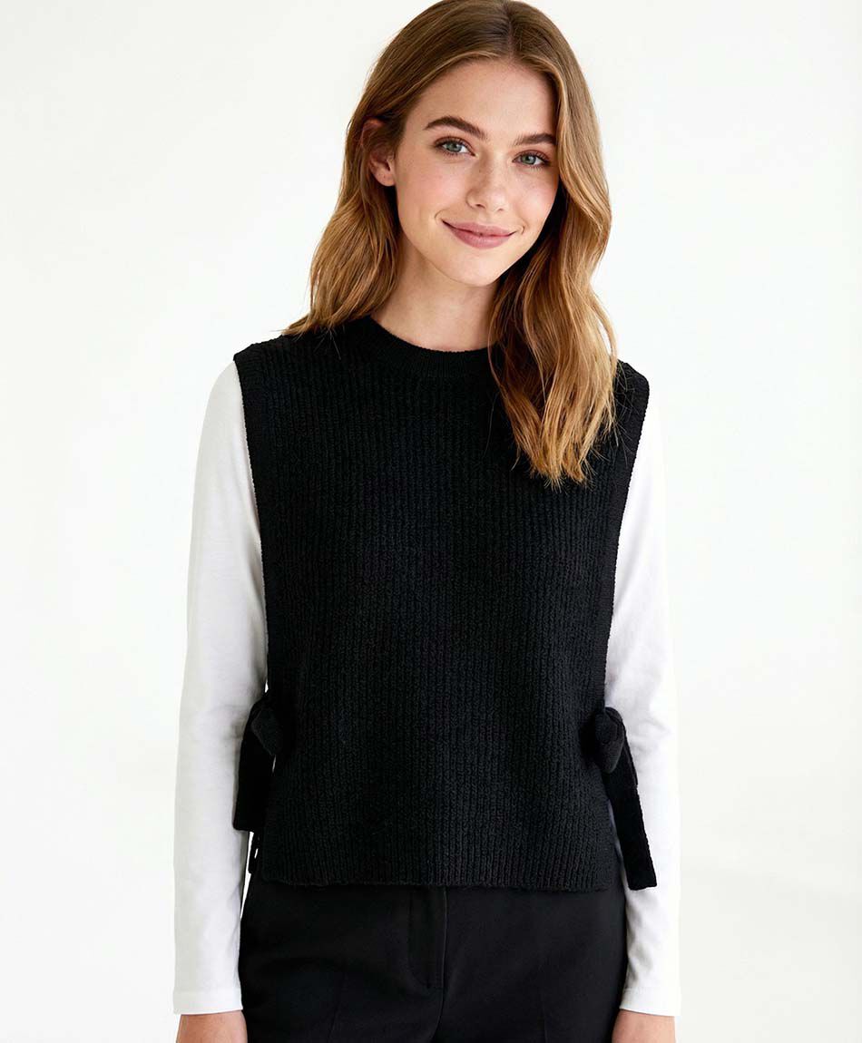 Poncho mujer pinny negro