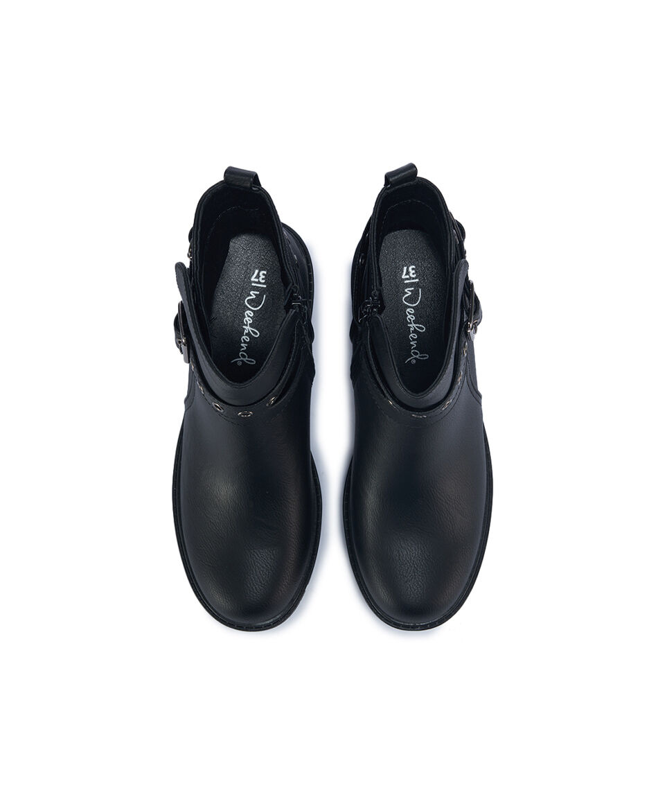 Bota mujer argolla correa