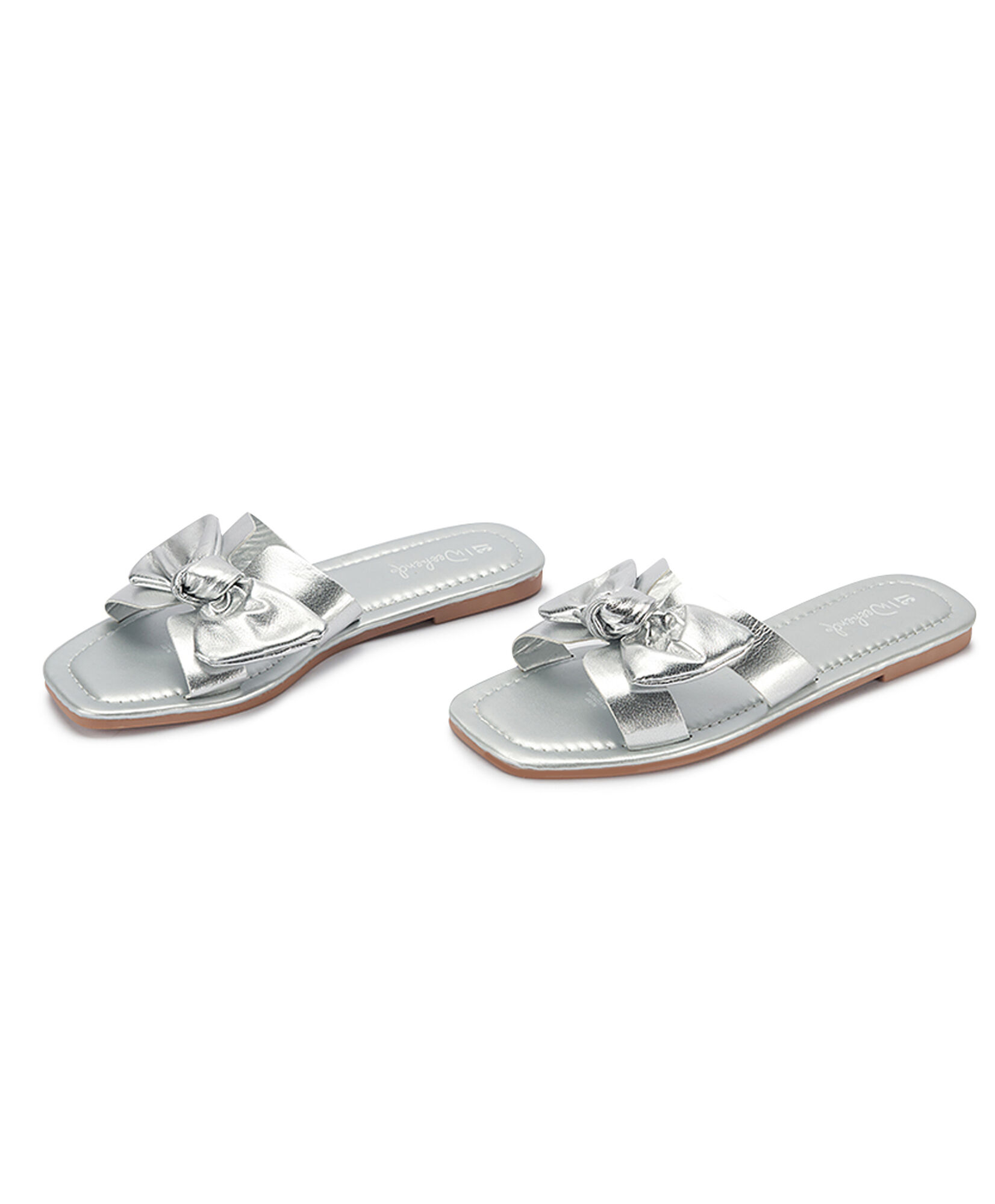 Sandalia mujer cinta silver plana Sandalia mujer cinta silver plana