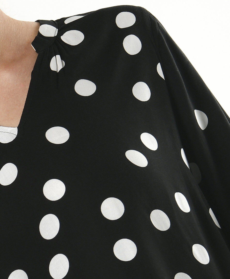Blusa mujer puntos blancos